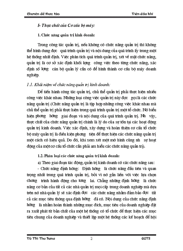 image for page Thực trạng cơ cấu bộ máy quản lý trong viện Dầu khí