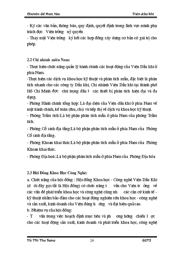 image for page Thực trạng cơ cấu bộ máy quản lý trong viện Dầu khí