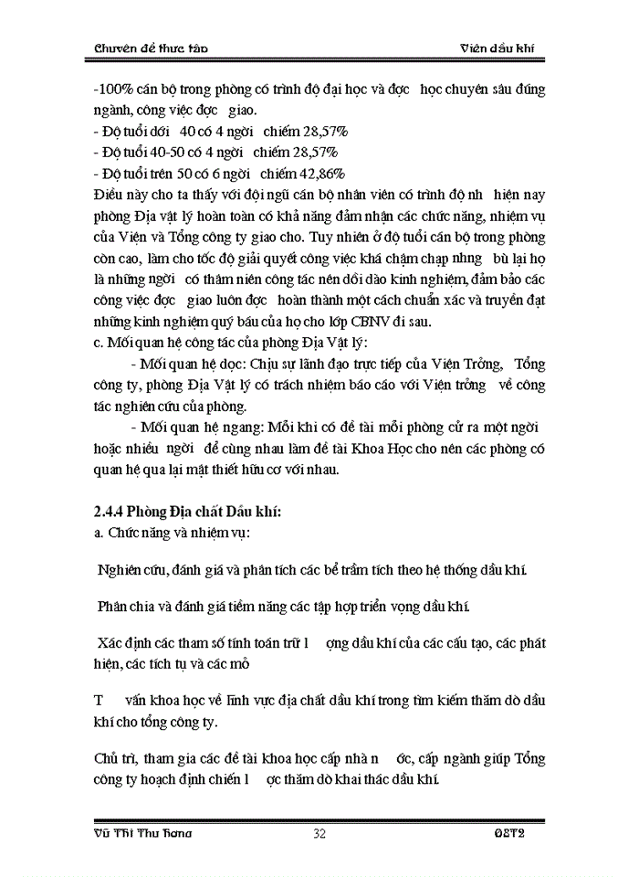 image for page Thực trạng cơ cấu bộ máy quản lý trong viện Dầu khí