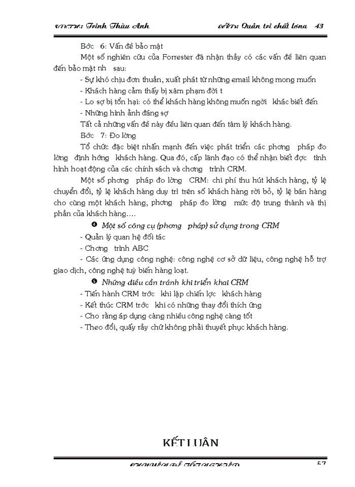 image for page Biện pháp hoàn thiện quản lý chất lượng trong phân phối và bán hàng tại Công ty Cổ phần May 10
