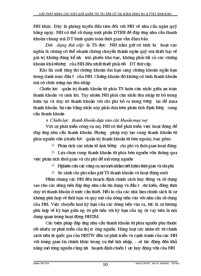 image for page Giải pháp nâng cao hiệu quả quản trị Tài Sản có