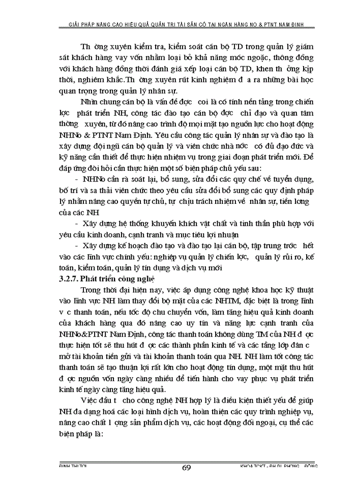 image for page Giải pháp nâng cao hiệu quả quản trị Tài Sản có