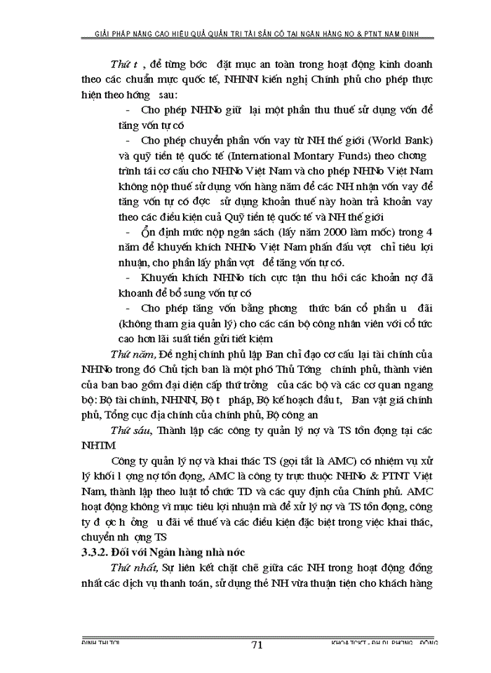 image for page Giải pháp nâng cao hiệu quả quản trị Tài Sản có