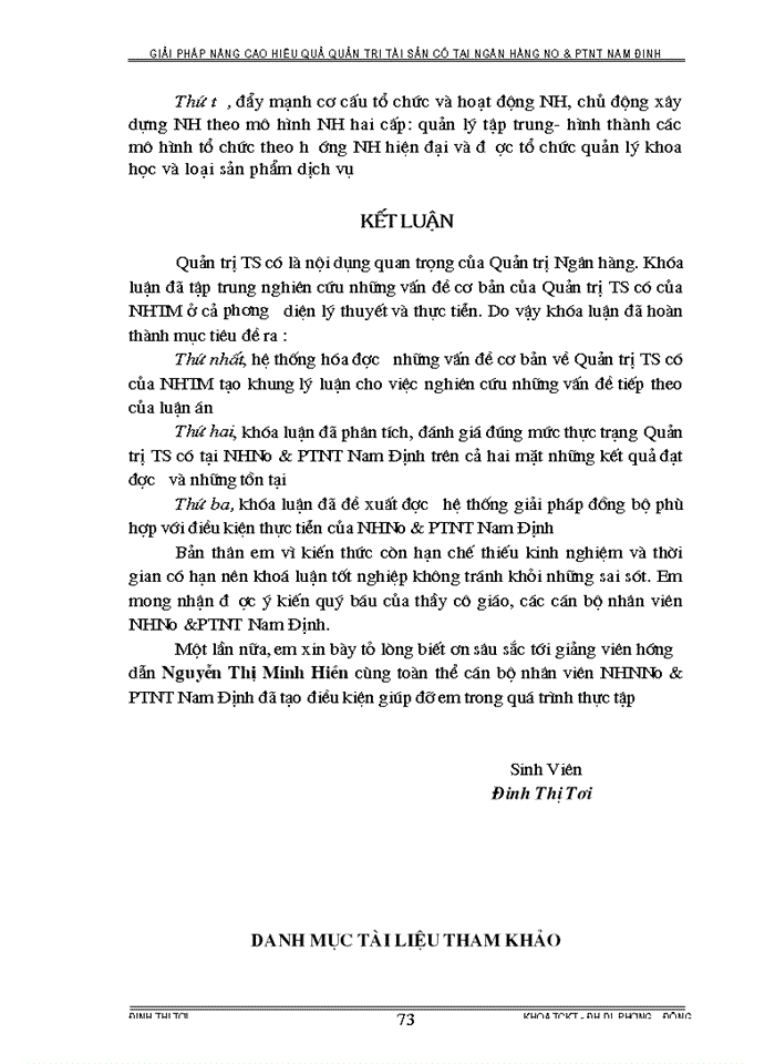 image for page Giải pháp nâng cao hiệu quả quản trị Tài Sản có