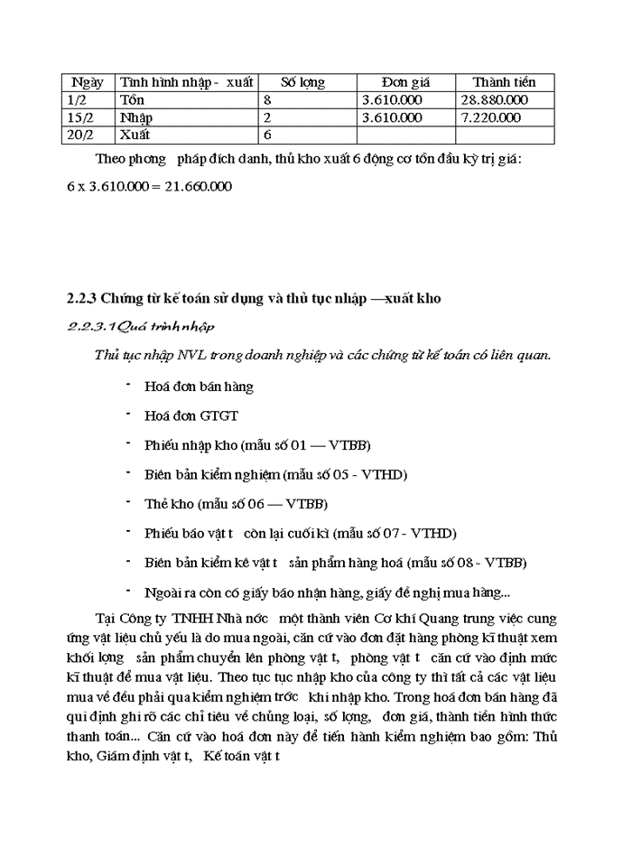 image for page Hoàn thiện công tác Kế toán Nguyên vật liệu tại Công ty Trách nhiệm Hữu hạn Nhà nước một thành viên Cơ khí Quang Trung