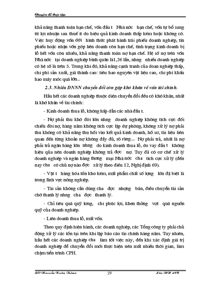 image for page Thực trạng và Một số Giải pháp đẩy nhanh tiến trình Cổ phần hóa các Doanh nghiệp Nhà Nước trực thuộc Sở Nông nghiệp và Phát triển Nông thôn Hà Nội