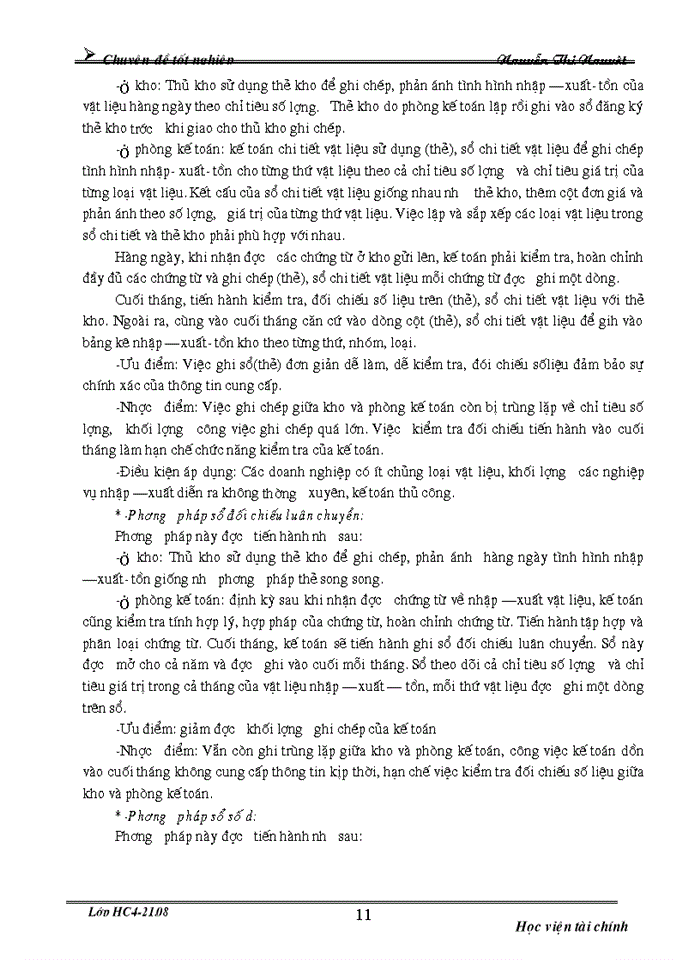 image for page Tổ chức Kế toán Nguyên vật liệu và phân tích tình hình cung cấp sử dụng Nguyên vật liệu ở Công ty cường và Thịnh