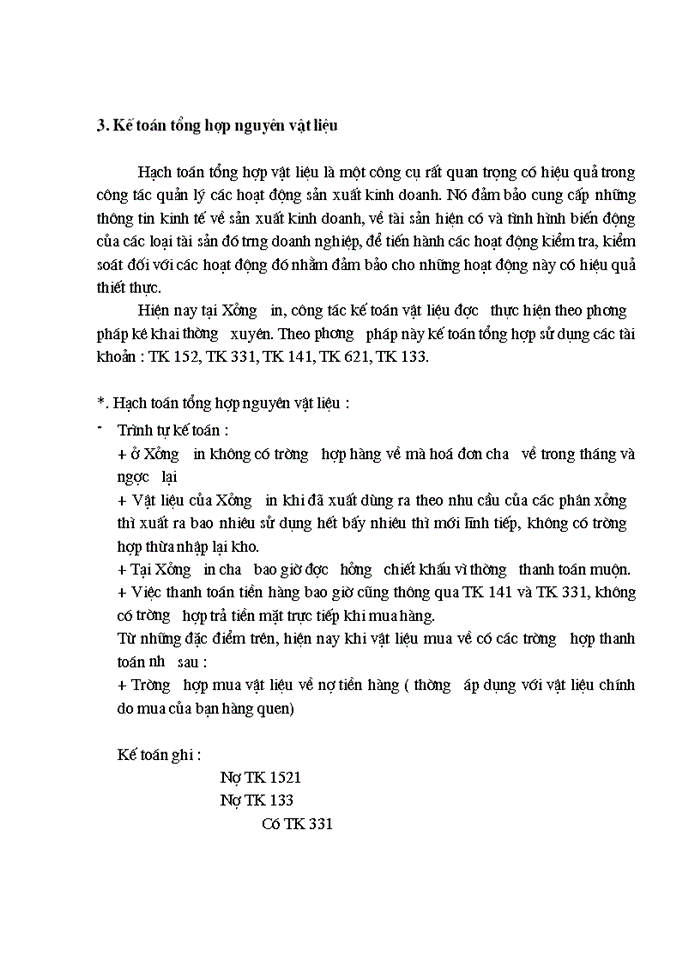 image for page Tổ chức công tác Kế toán Nguyên liệu Vật liệu