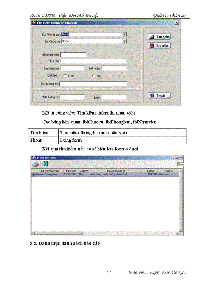 image for page Xây dựng chương trình quản lý nhân sự