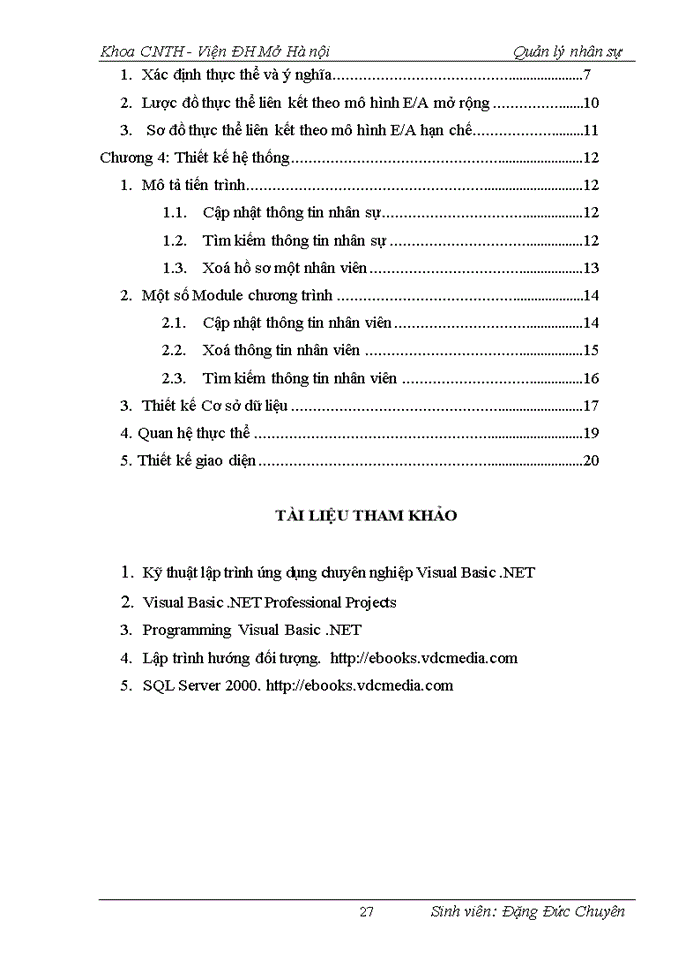 image for page Xây dựng chương trình quản lý nhân sự