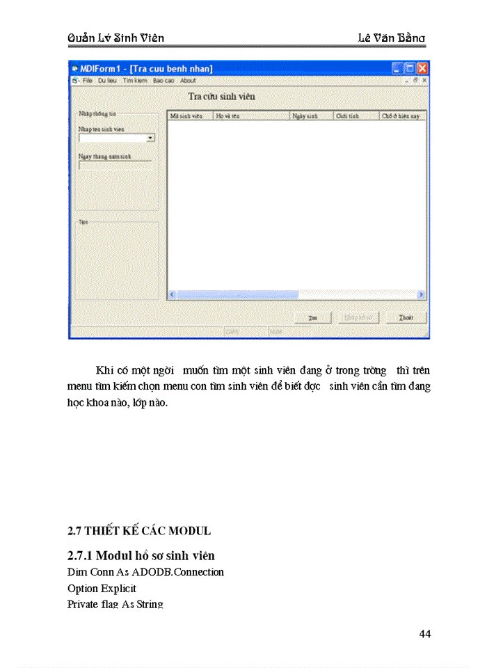 image for page Quản lý sinh viên