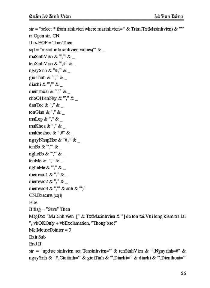 image for page Quản lý sinh viên