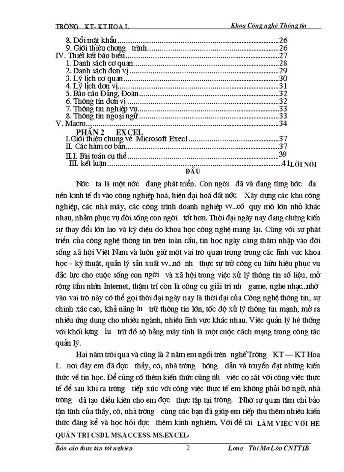 image for page Làm việc với hệ quản trị csdl ms access ms excel
