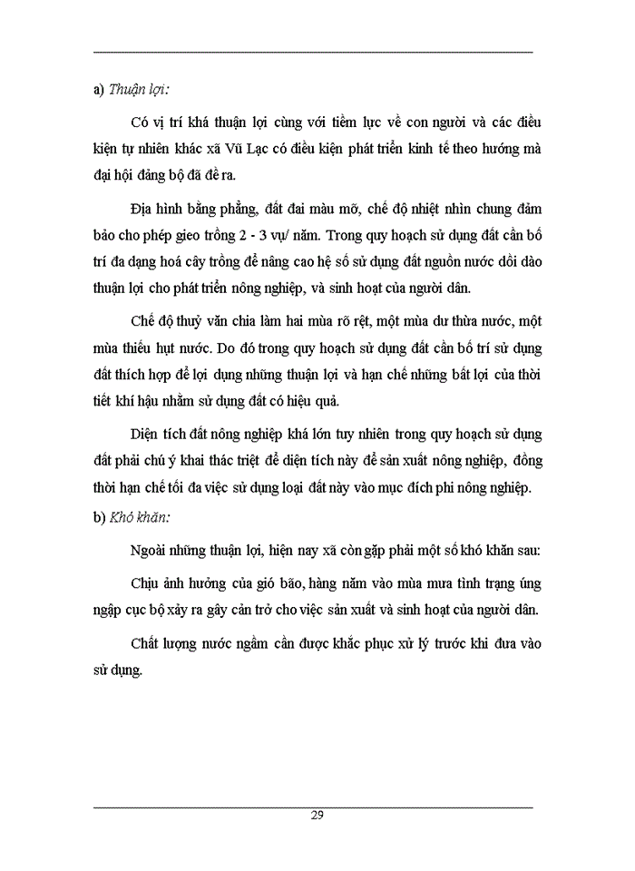 image for page Xây dựng phương án quy hoạch sử dụng đất xó Vũ Lạc Kiến Xương Thỏi bình giai đoạn 2005 2015