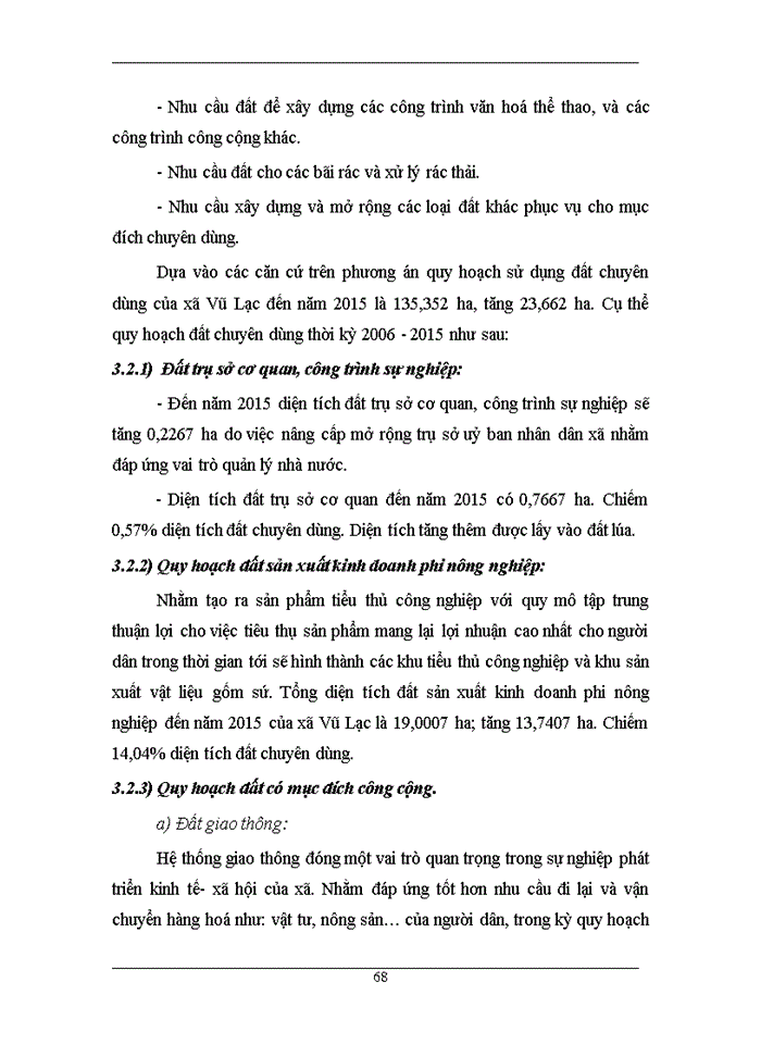 image for page Xây dựng phương án quy hoạch sử dụng đất xó Vũ Lạc Kiến Xương Thỏi bình giai đoạn 2005 2015