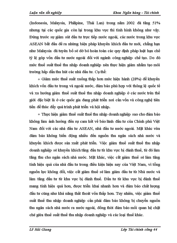 image for page Hoàn thiện chính sỏch thuế thu nhập Doanh nghiệp nhằm thu hút vốn đầu tư ở Việt Nam