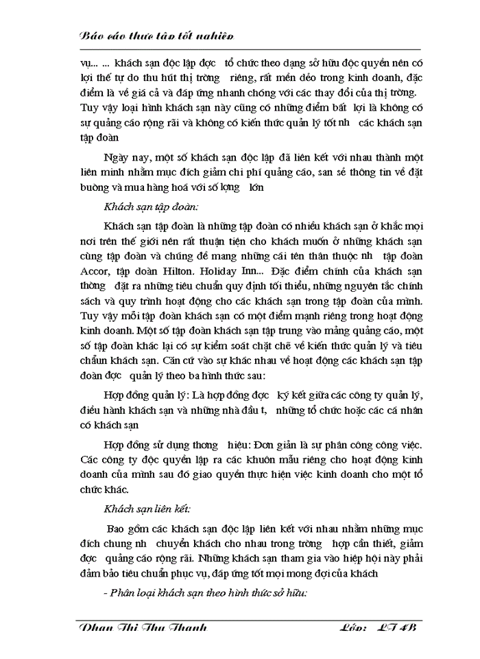 image for page Khái quát về quá trình hình thành phát triển và đặc điểm Kinh doanh của khách sạn HACINCO