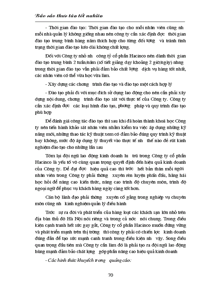 image for page Khái quát về quá trình hình thành phát triển và đặc điểm Kinh doanh của khách sạn HACINCO