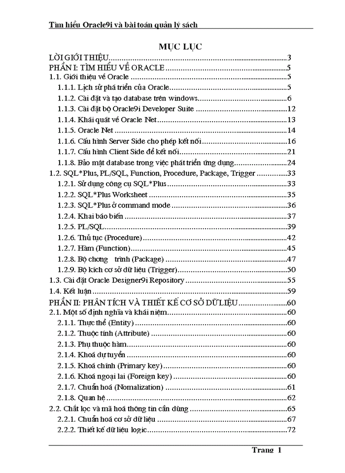 image for page Phân tích và thiết kế cơ sở dữ liệu