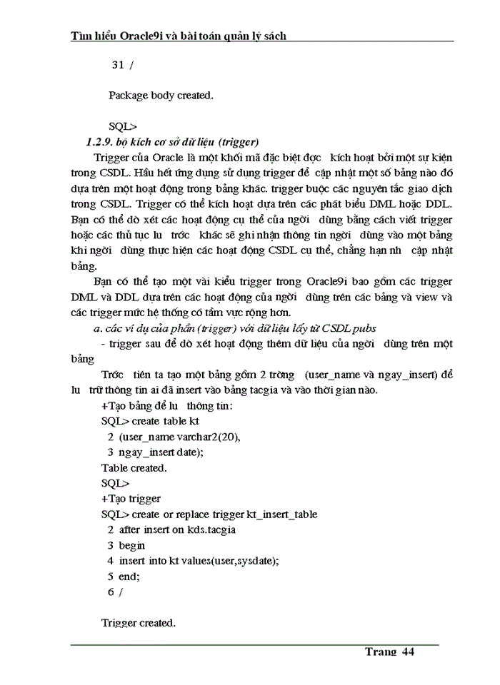 image for page Phân tích và thiết kế cơ sở dữ liệu