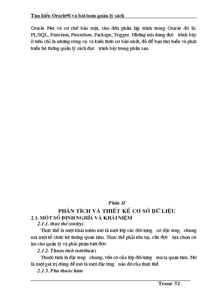 image for page Phân tích và thiết kế cơ sở dữ liệu