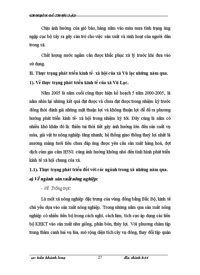 image for page Phương án quy hoạch sử dụng đất xã Vũ Lạc Kiến Xương Thái Bình giai đoạn 2005 2015
