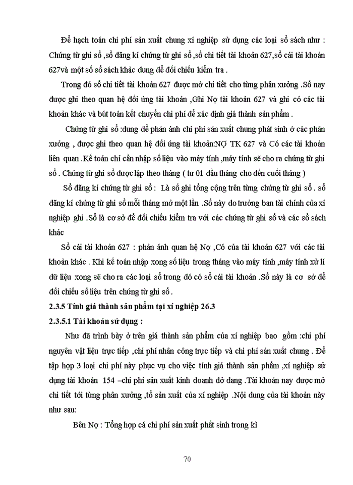 image for page Tổ chức bộ máy Kế toán và bộ sổ Kế toán tại xí nghiệp 26 3Công ty 26