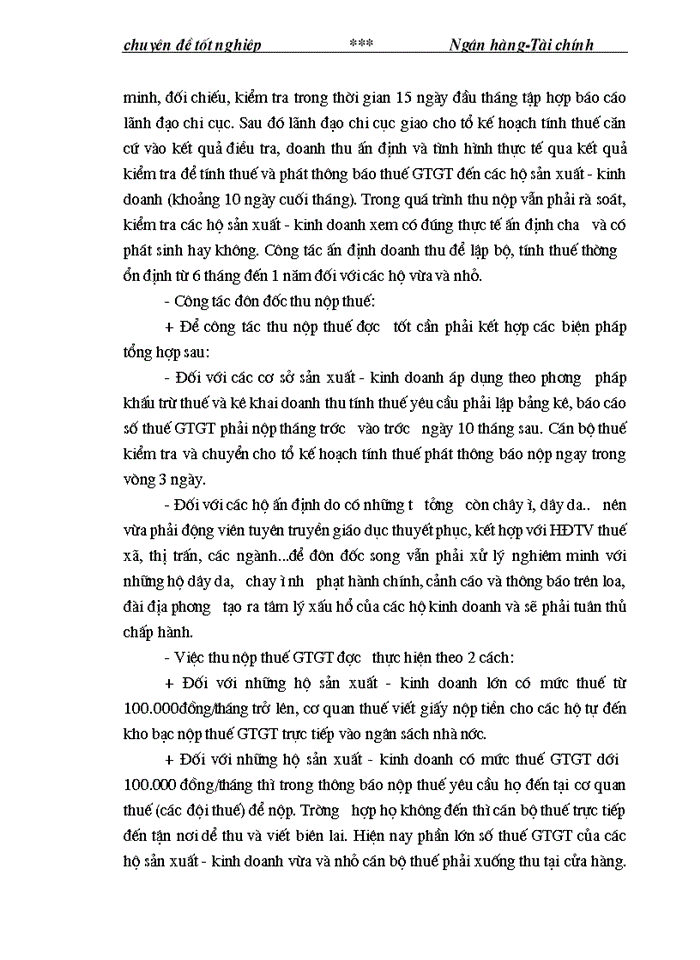 image for page Một số Giải pháp nâng cao hiệu quả quản lý thu thuế Giá trị gia tăng khu vực ngoài quốc doanh trên địa bàn huyện Sóc Sơn