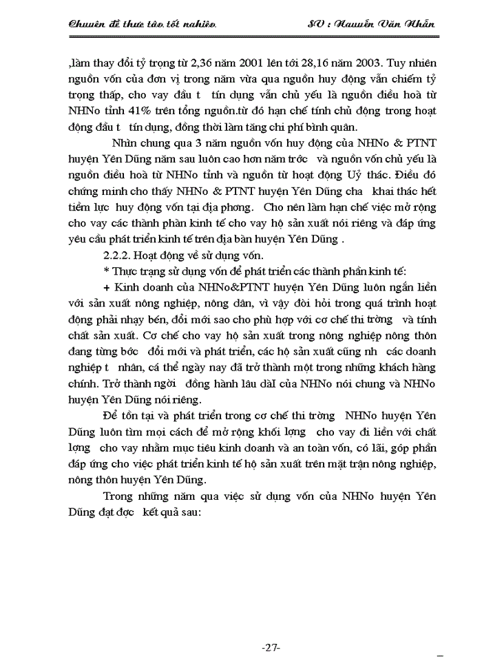 image for page Một số Giải pháp nâng cao hiệu quả huy động vốn ở chi nhánh Ngân hàng Nông nghiệp và Phát triển Nông thôn huyện Yên Dũng
