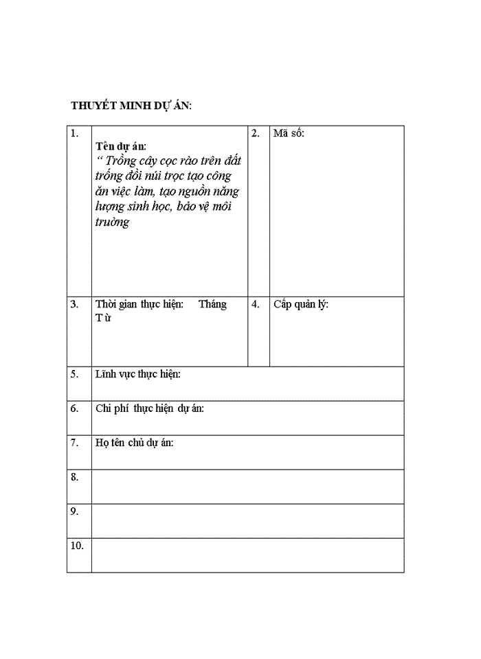 image for page Trồng cây cọc rào trên đất trống đồi núi trọc tạo công ăn việc làm tạo nguồn năng lượng sinh học bảo vệ môi trường