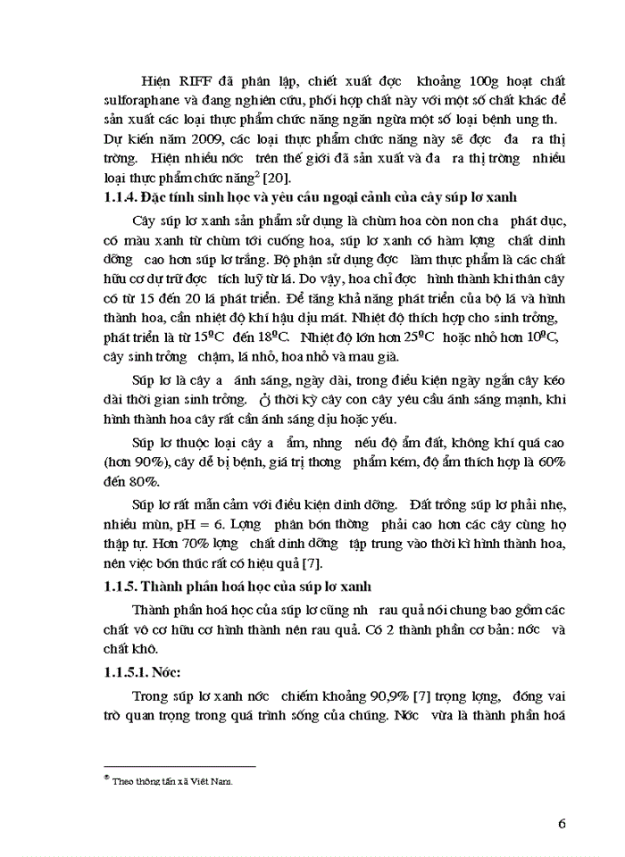 image for page Nghiên cứu quy trình sơ chế và bảo quản súp lơ xanh dạng cắt fresh-cut