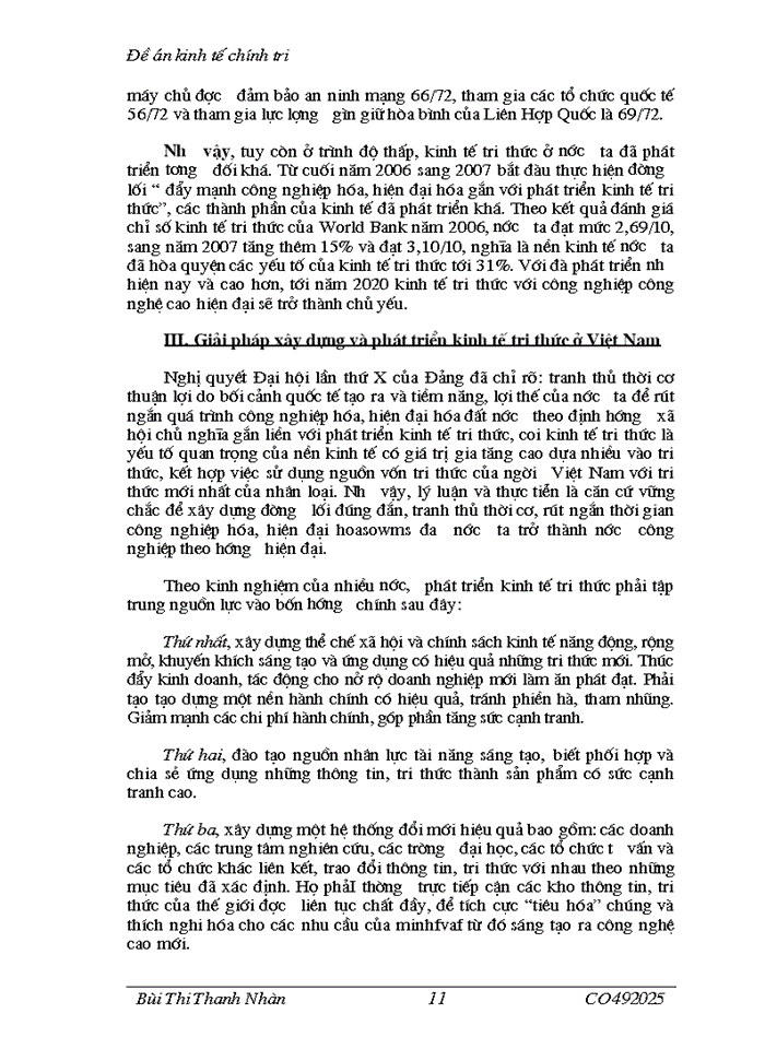 image for page Xây dựng và phát triển kinh tế tri thức ở Việt Nam Lý luận thực trạng và Giải pháp