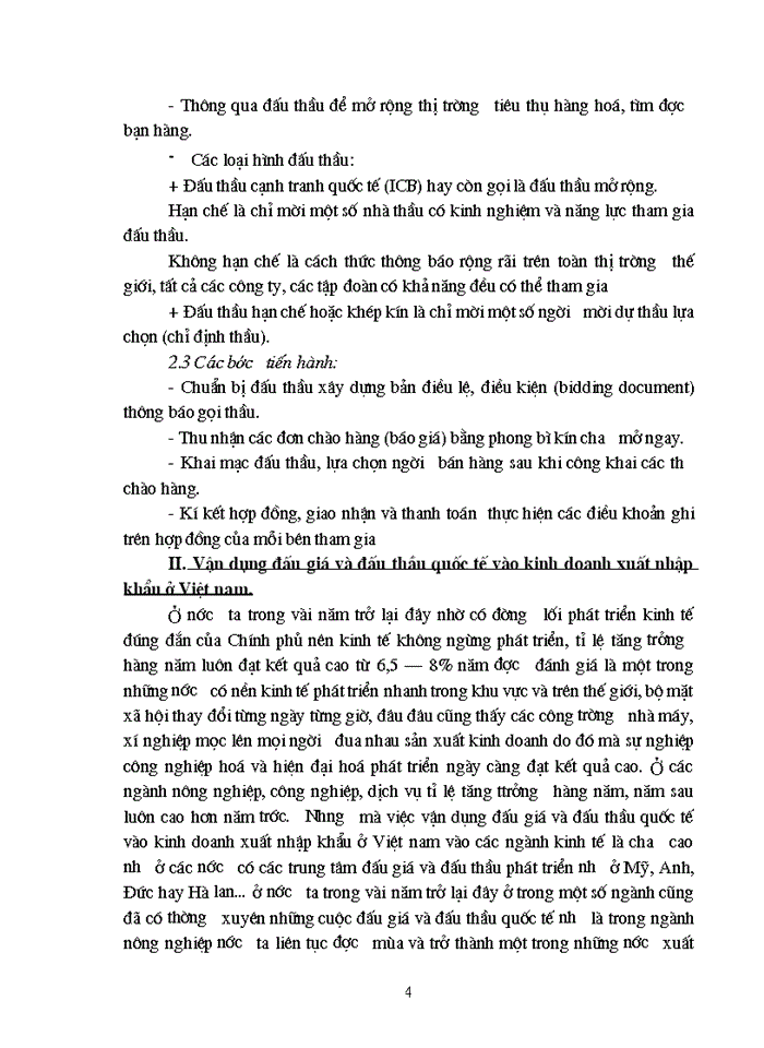 image for page Đấu giá quốc tế đấu thầu quốc tế và tác động của hai phương thức này với Kinh doanh Xuất nhập khẩu ở Việt Nam