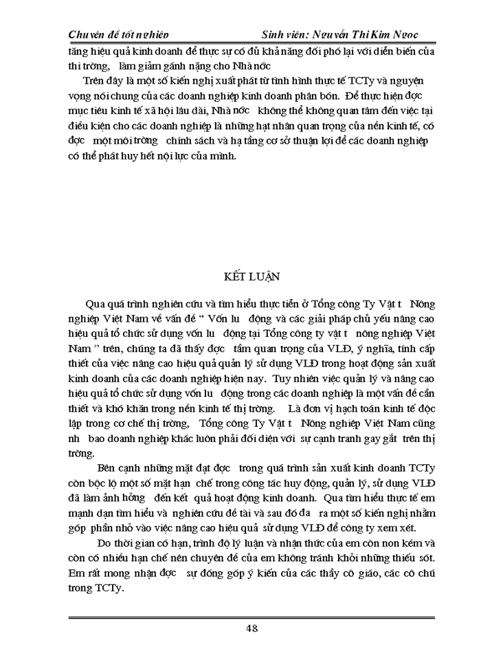 image for page Vốn lưu động và các Giải pháp chủ yếu nâng cao hiệu quả tổ chức sử dụng Vốn lưu động tại Tổng Công ty vật tư nông nghiệp Việt Nam