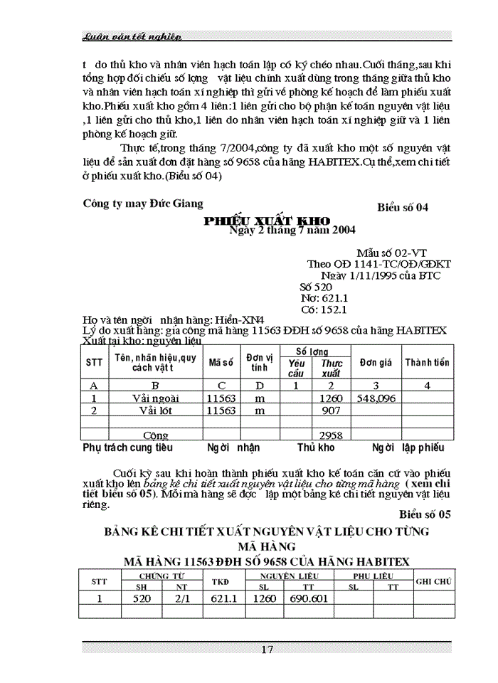 image for page Tình hình thực tế công tác tổ chức Kế toán tập hợp Chi phí sản xuất và tính Giá thành sản phẩm tại Công ty may Đức Giang