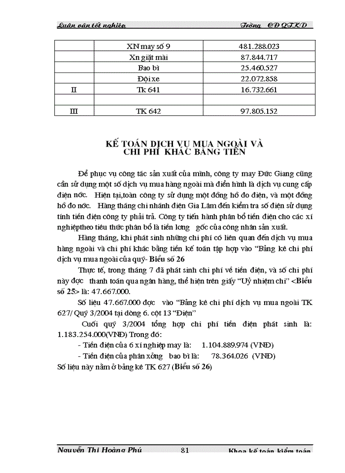 image for page Tình hình thực tế công tác tổ chức Kế toán tập hợp Chi phí sản xuất và tính Giá thành sản phẩm tại Công ty may Đức Giang