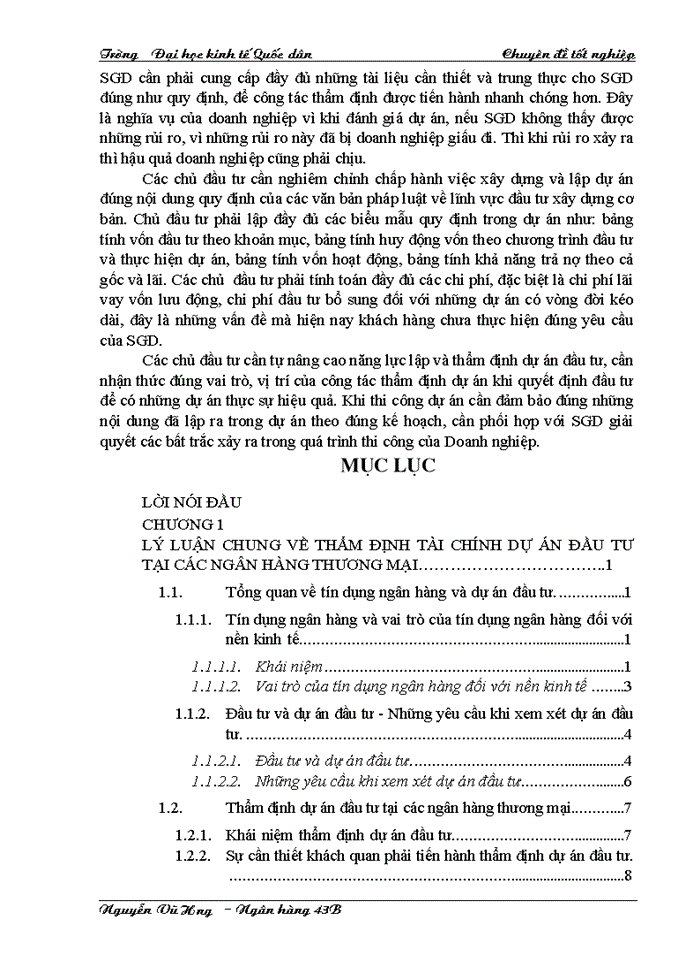image for page Thực trạng thẩm định tài chính dự án đầu tư tại sở giao dịch i Ngân hàng đầu tư và phát triển Việt Nam
