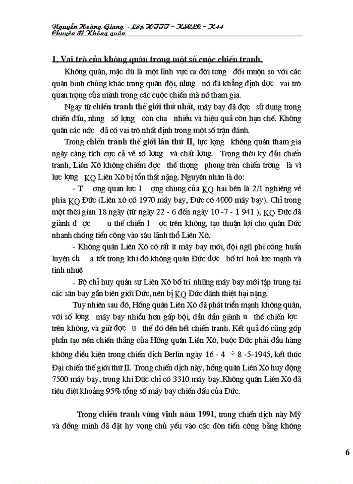 image for page Quân sự Phân tích vai trò nhiệm vụ thành phần của không quân nói chung và vai trò của không quân nhân dân Việt Nam trong chiến tranh bảo vệ tổ quốc