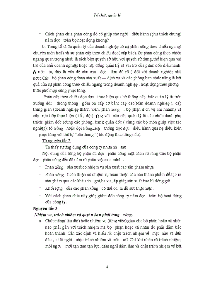 image for page Tám nguyên tắc cơ cấu bản của quản lý và mối liên hệ biện chứng với thực tế các Doanh nghiệp