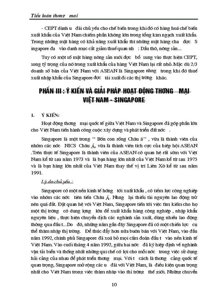 image for page Hoạt động Thương mại Việt Nam Singapore