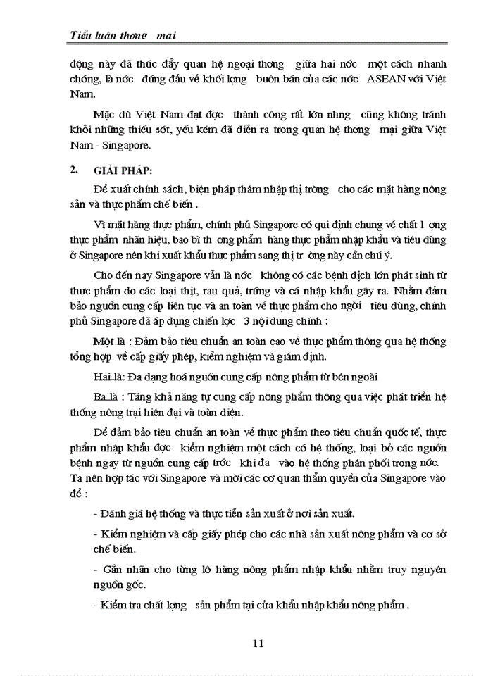 image for page Hoạt động Thương mại Việt Nam Singapore