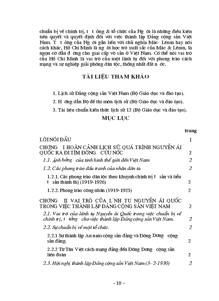 image for page Đảng Vai trò của lãnh tụ Nguyễn ái Quốc trong việc thành lập Đảng