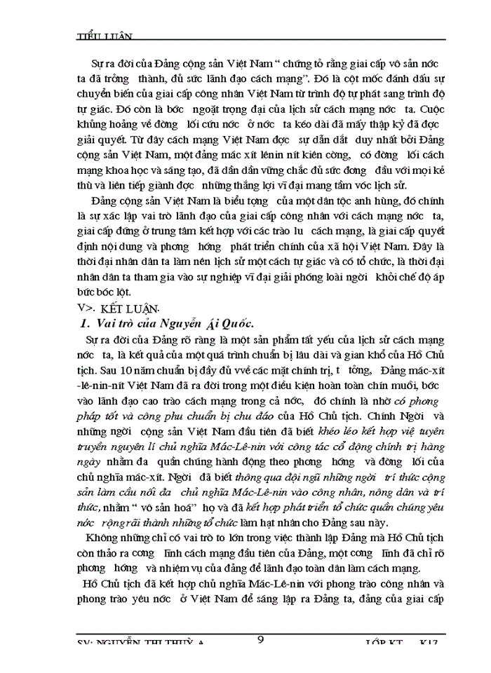 image for page Đảng Vai trò của chủ tịch hồ chí minh trong việc thành lập Đảng cộng sản Việt Nam