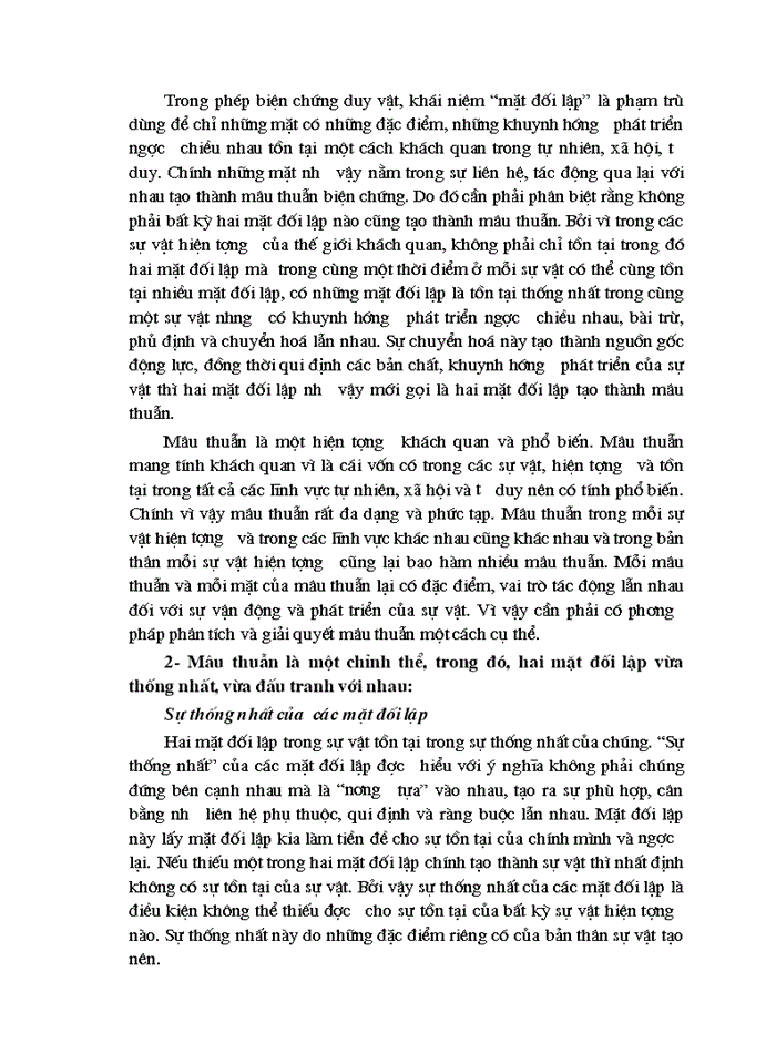 image for page Phép biện chứng về mâu thuẫn và vận dụng nó trong phân tích mâu thuẫn biện chứng trong quá trình chuyến sang Kinh tế Thị trường ở Việt Nam