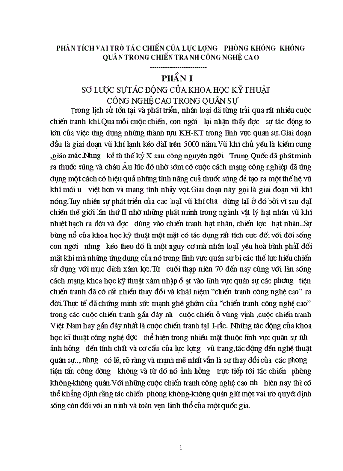 image for page Phân tích vai trò tác chiến của lực lượng phòng không không quân trong chiến tranh công nghệ cao