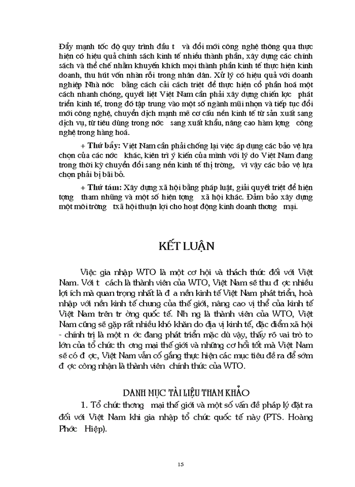 image for page Thuận lợi và khó khăn trên con đường gia nhập WTO của Việt Nam