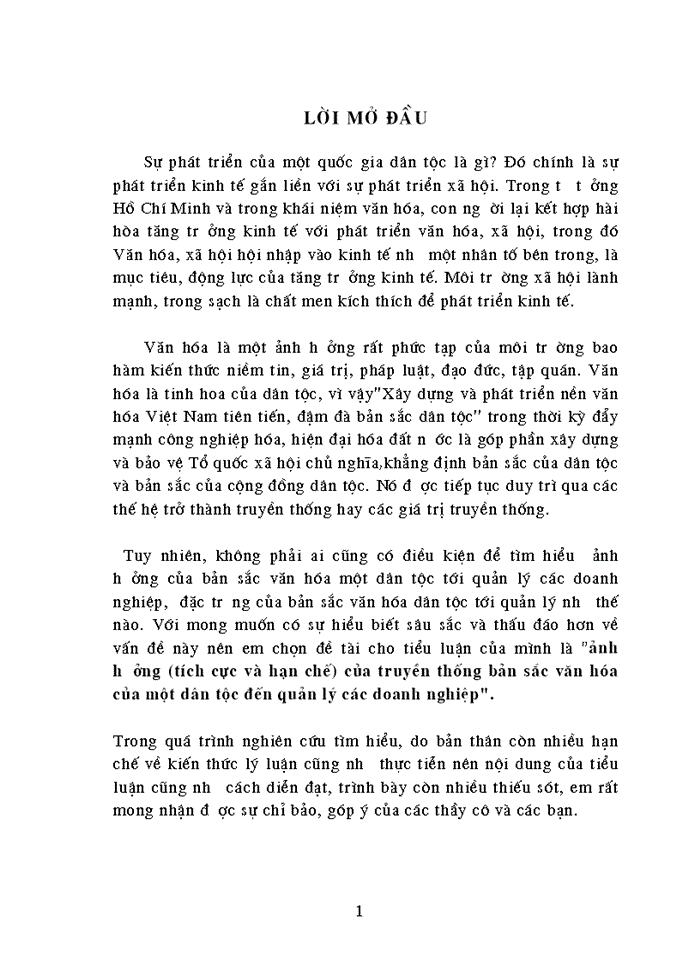image for page Ảnh hưởng tích cực và hạn chế của truyền thống bản sắc văn hóa của một dân tộc đến quản lý các Doanh nghiệp