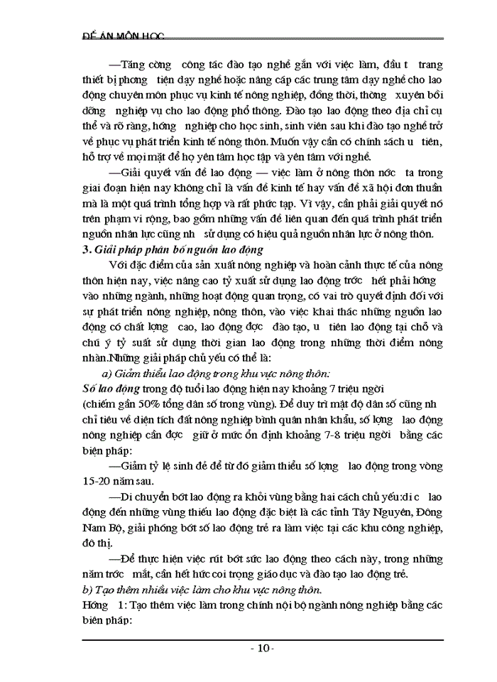 image for page Giải pháp Giải quyết và tạo việc làm ở Nông thôn