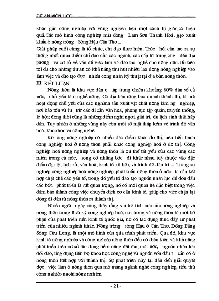 image for page Giải pháp Giải quyết và tạo việc làm ở Nông thôn