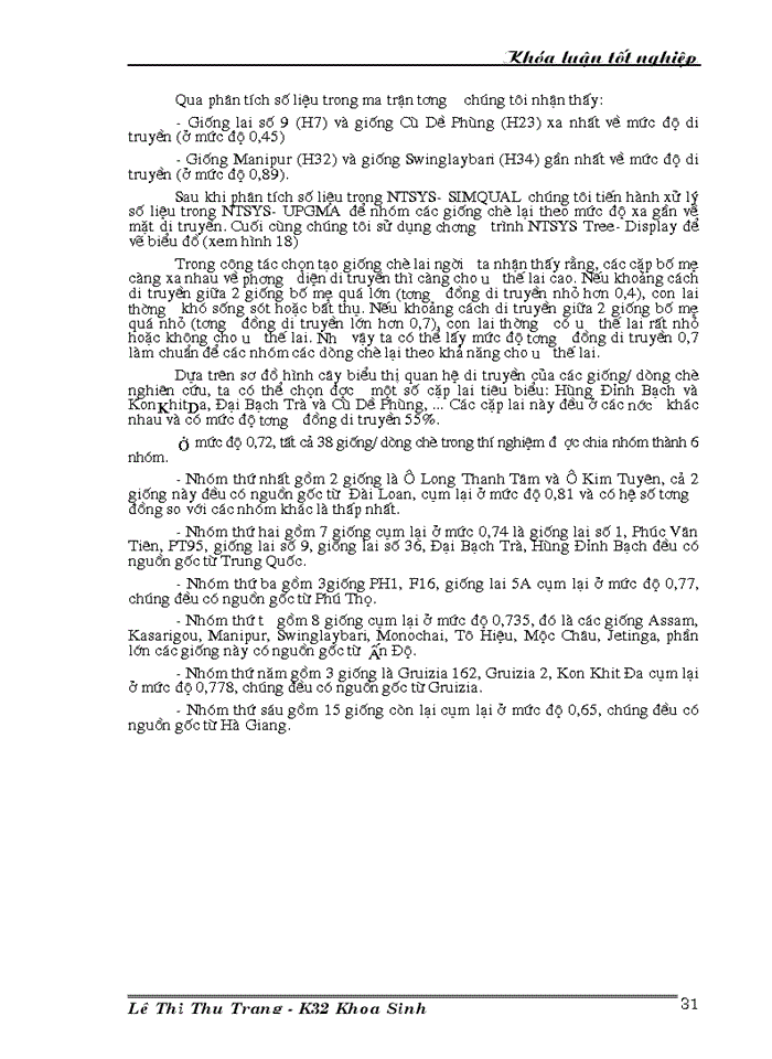 image for page Nghiên cứu đa dạng di truyền các giống dòng chè thu thập ở Việt Nam